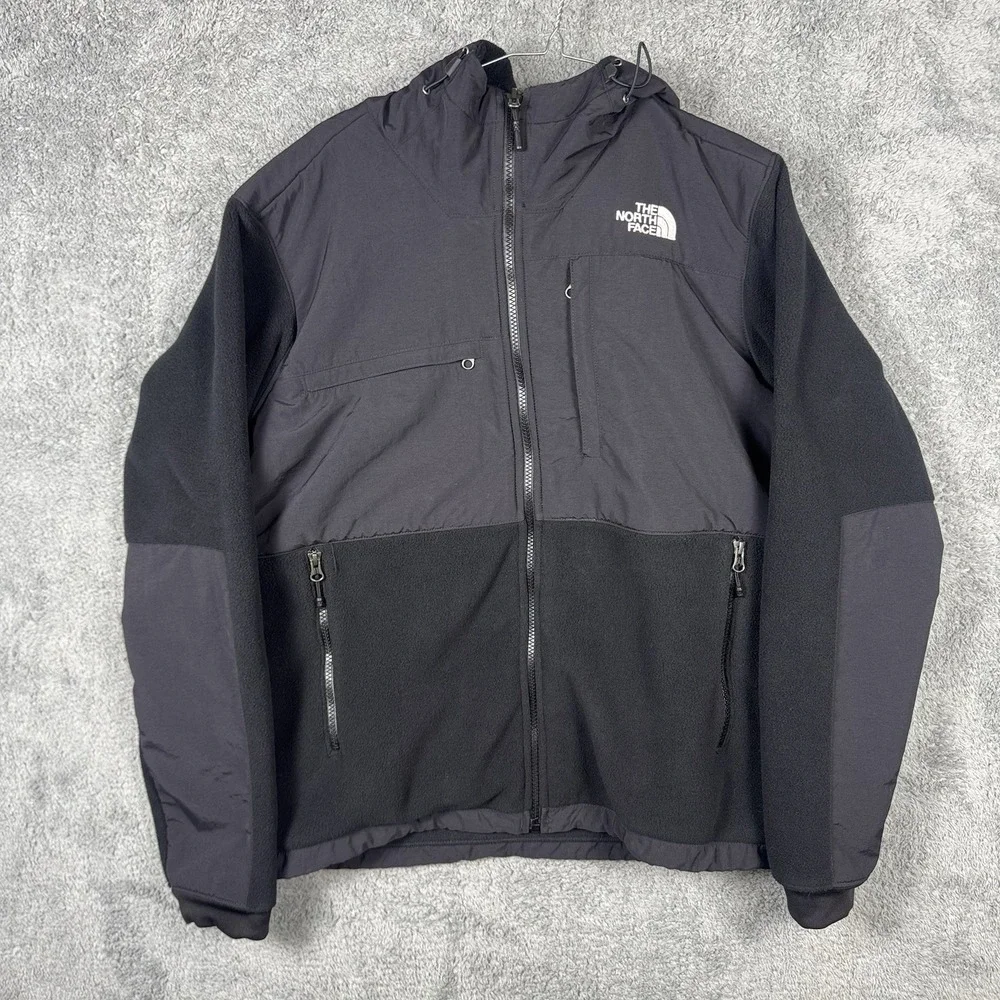 The North Face Retro Denali Hoodie Men's M Fleece Jacket Full Zip Windstopper